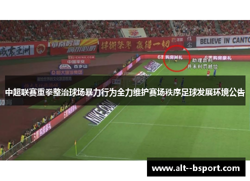 中超联赛重拳整治球场暴力行为全力维护赛场秩序足球发展环境公告 中超联赛重拳整治球场暴力行为全力维护赛场秩序足球发展环境公告